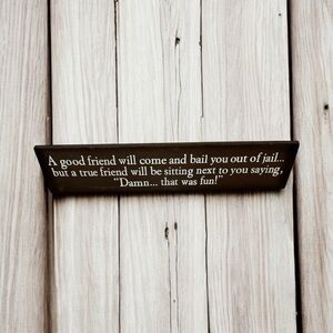 Black Wooden Wall Decor with Quote